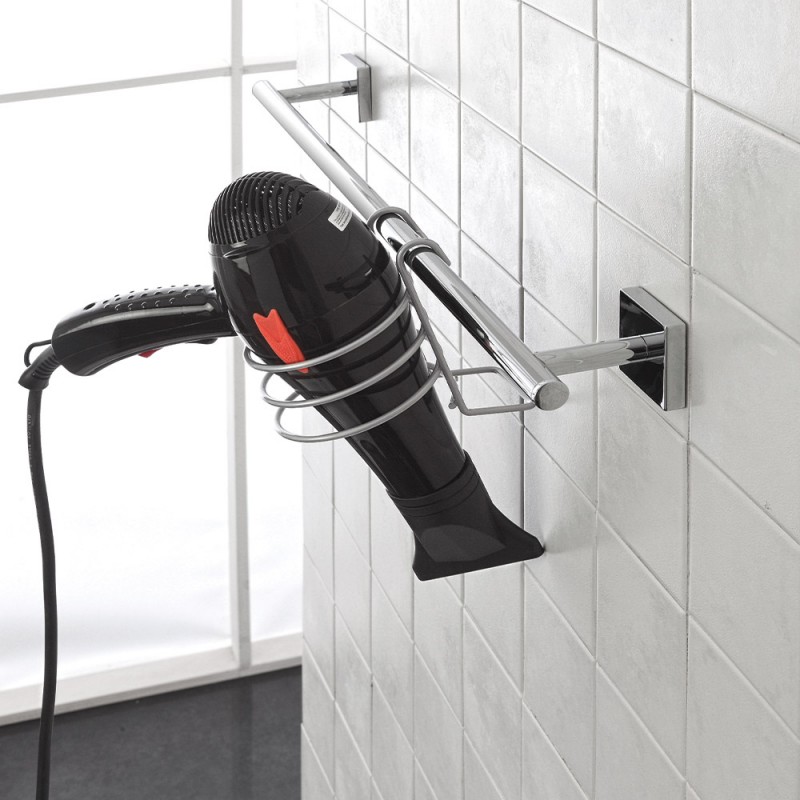 Porta Asciugacapelli Supporto da Soffitto in Acciaio Inox 304 Supporto per Asciugacapelli Portapiatti 