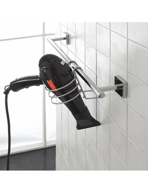 Porta Phon da Parete, Organizer Asciugacapelli in Alluminio 24x12x10