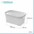 Scheda tecnica cestino portabiancheria moderno in plastica bianca con capienza 27 lt