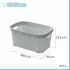Scheda tecnica cestino portabiancheria moderno in plastica grigia con capienza 27 lt