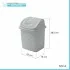 Scheda tecnica pattumiera bagno in plastica grigia capienza 5,5 lt con coperchio basculante