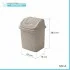 Scheda tecnica pattumiera bagno in plastica tortora capienza 5,5 lt con coperchio basculante