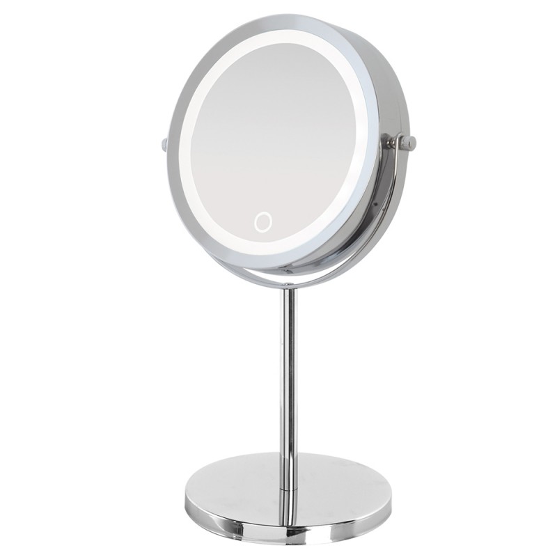 Specchio Beauty da Appoggio con Luce LED Tasto Touch ON/OFF Specchio makeup da Appoggio con Luce LED Tasto Touch ON/OFF