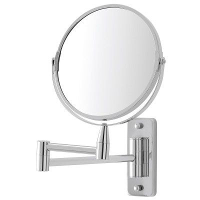 Specchio Beauty da Muro con Braccio Orientabile e Doppio Specchio