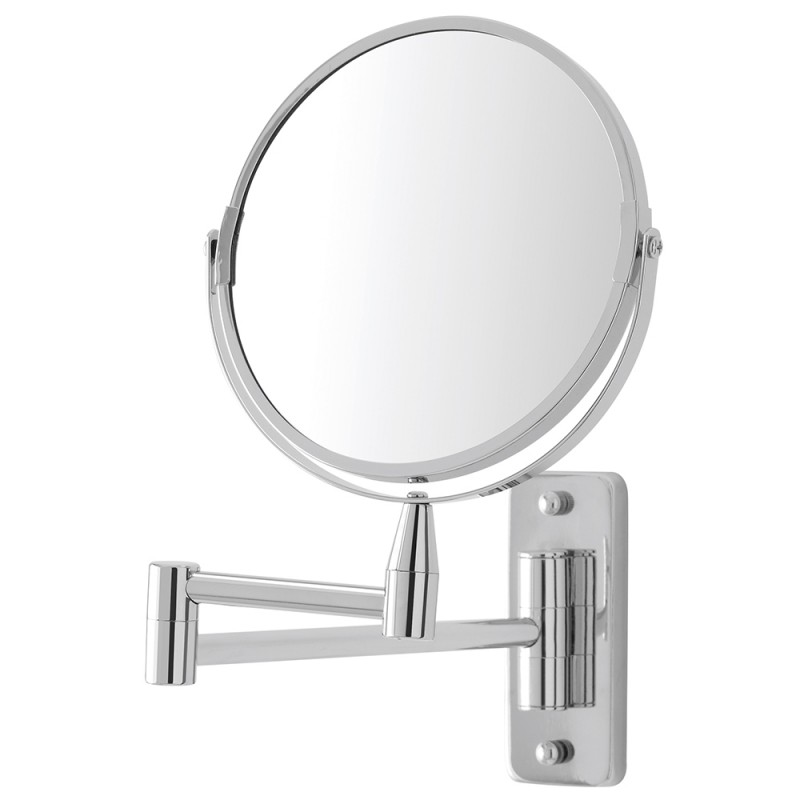 Specchio Beauty da Muro con Braccio Orientabile e Doppio Specchio Specchio makeup da Muro con Braccio Orientabile e Doppio Specchio