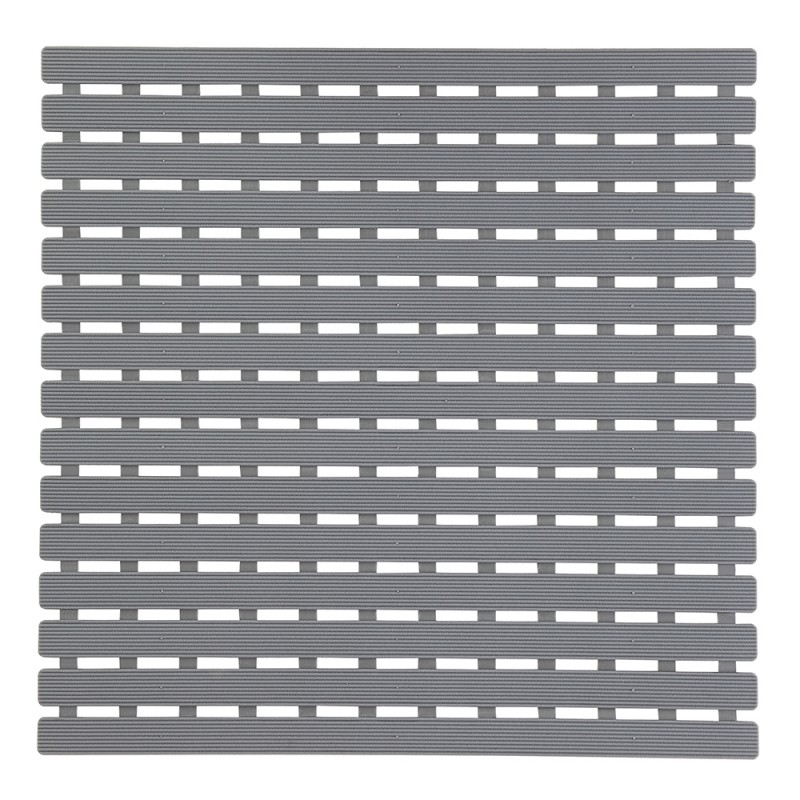tappeto doccia antiscivolo grigio Tappeto per Doccia Antiscivolo 54 x 54 Grigio con Gommini Antiscivolo