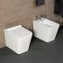 Sanitari a terra Rimless serie Malaga WC + Bidet + Copriwc Softclose Inbagno - 1