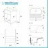 Scheda tecnica mobile lavatoio 60x50 cm linea Way rovere chiaro con vasca e strofinatoio