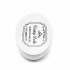 Portasapone solido in ceramica bianca con stampe a contrasto nere vintage