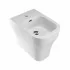 Bidet filo parete in ceramica bianca lucida Olympia serie Synthesis