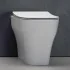 Wc filo parete rimless con scarico traslato Olympia serie Synthesis in ceramica bianca lucida