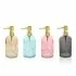 Set dispenser sapone liquido in vetro colorato con capienza 400 ml