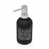 Dosatore sapone liquido in vetro colorato con stampe a contrasto