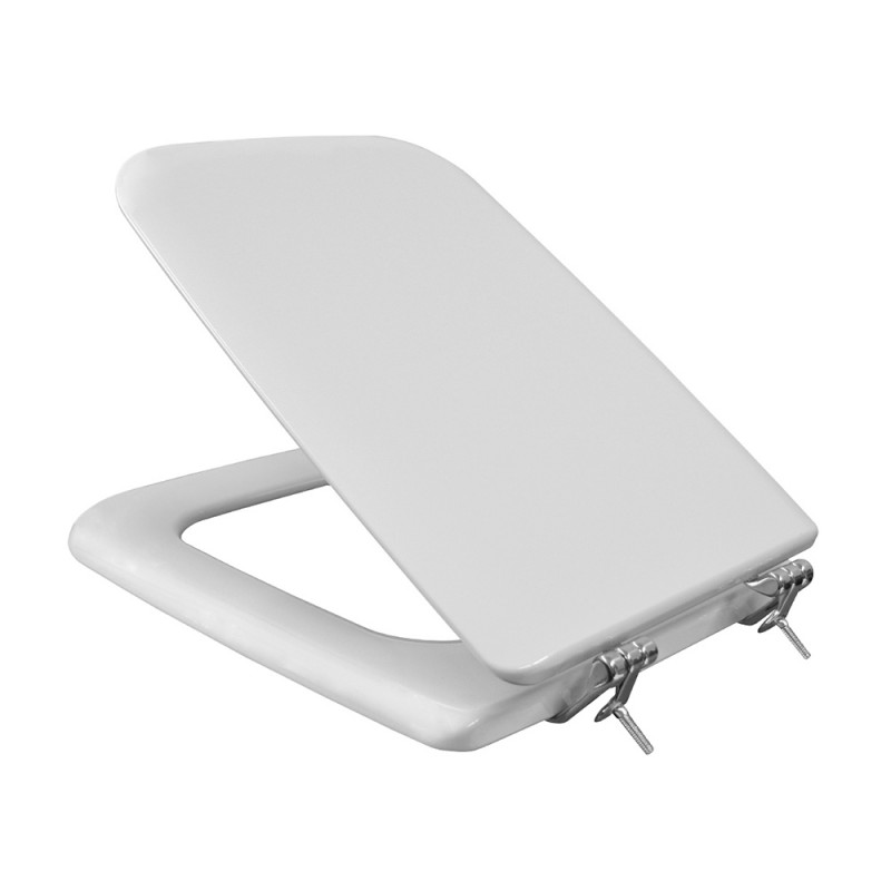 Copriwater Conca Ideal Standard legno finitura bianca Copriwater serie Conca colore Bianco Ideal Standard legno rivestito e cerniere in acciaio