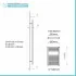 Scheda tecnica Radiatore termoarredo Cromo 600 x 680 Interasse 550 mm
