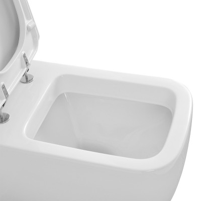 WC sospeso Metropolitan con scarico tradizionale con brida