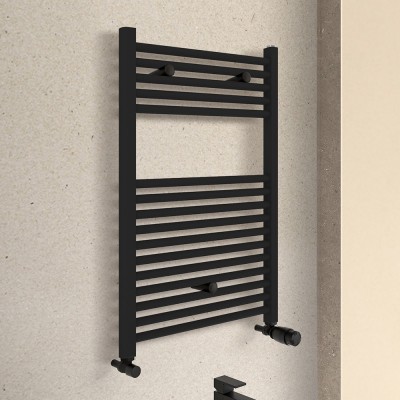 Termoarredo design Nero opaco 600x770 Interasse 550 mm