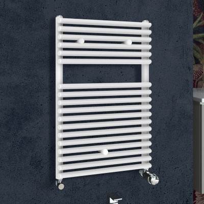 Termoarredo design Bianco 500x770 Interasse 450 mm
