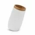 Porta spazzolino da denti Bianco dettagli effetto legno Blob
