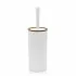 Portascopino wc Bianco dettagli effetto legno serie Blob