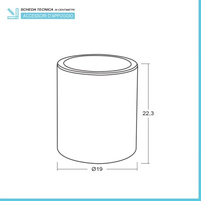 Scheda tecnica della Pattumiera 5lt Blob