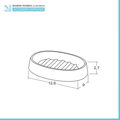 Scheda tecnica del Portasaponetta Blob