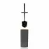 Portascopino wc Grigio Blob con scopino a setole nere