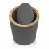 Pattumiera 5lt con coperchio basculante Grigio Blob