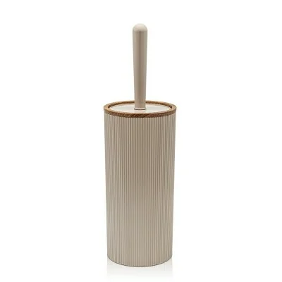 Portascopino wc Tortora dettagli effetto legno serie Blob