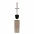 Portascopino WC Tortora dettagli effetto legno Blob con scopino a setole nere