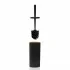 Set 2 pezzi Porta scopino e Pattumiera 5lt Nero dettagli effetto legno Blob