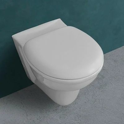 Wc Sospeso Serie Karla in Ceramica Bianca, Coprivaso NON incluso