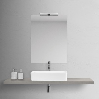 Lavabo da appoggio rettangolare moderno in Ceramica 48x38 cm