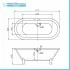 Scheda tecnica della Vasca freestanding classica Victoria