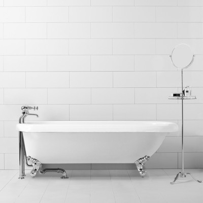 Vasca da bagno freestanding classica 177x79,5 Piedini cromo a zampa d'aquila regolabili Ann