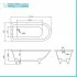 Scheda tecnica della Vasca da bagno freestanding classica Ann