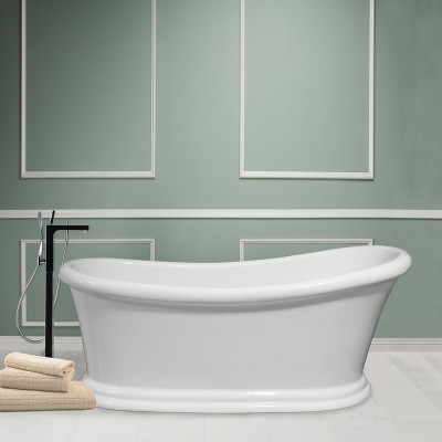 Vasca da bagno freestanding classica 171x74 con Piedini interni regolabili Windsor