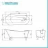 Scheda tecnica della Vasca da bagno freestanding Samantha