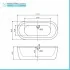 Scheda tecnica della Vasca da bagno freestanding Alexandra