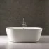 Vasca da bagno freestanding moderna 167,5x77,7 Piedini interni regolabili Alexandra Small