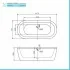 Scheda tecnica della Vasca da bagno freestanding Alexandra Small