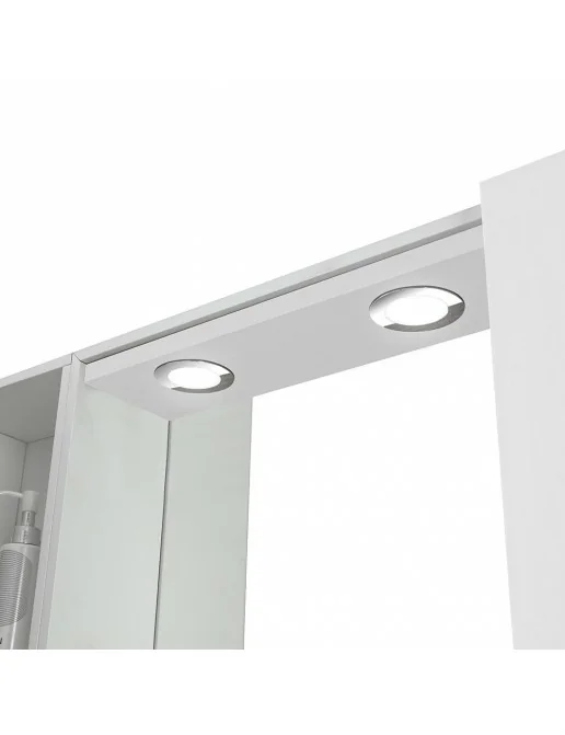 Specchio Vintage Scudo Anni 60 con Cornice Bassa in Ottone, Made In