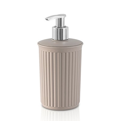 Dispenser per sapone liquido Tortora in plastica  Soft Touch Serie Jinko