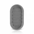 Portasaponetta in plastica Soft touch Grigio antracite serie Jinko