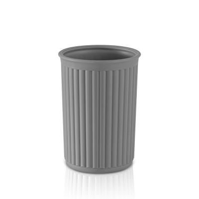 Porta spazzolino da denti in plastica Soft touch Grigio antracite serie Jinko