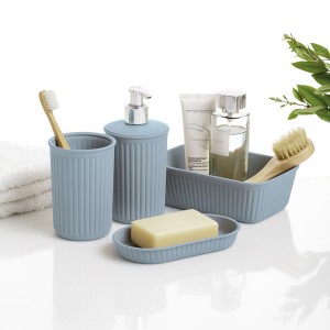 Set completo di accessori bagno Jinko Azzurro polvere