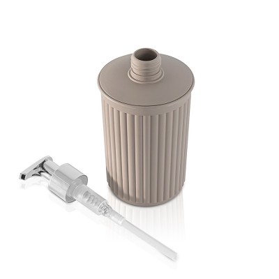 Dispenser per sapone liquido in plastica soft touch Tortora