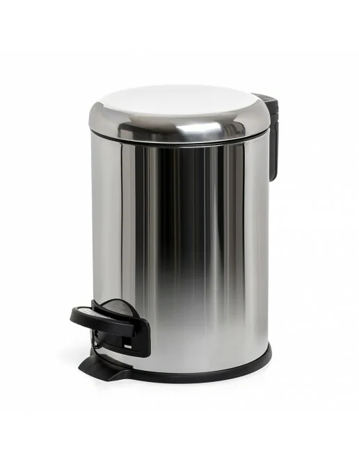 Pattumiera Da Bagno 6 Litri A Pedale - Sottile, Salvaspazio, Con Coperchio Ammortizzato, Bianco - Foto 11