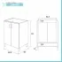 Mobile lavanderia 60x50 in ceramica olmo design moderno