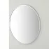 Specchio bagno 80 cm con cornice argento e installazione a parete